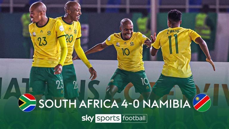 South Africa 4-0 Namibia | AFCON highlights | Video | Watch TV Show | Sky Sports