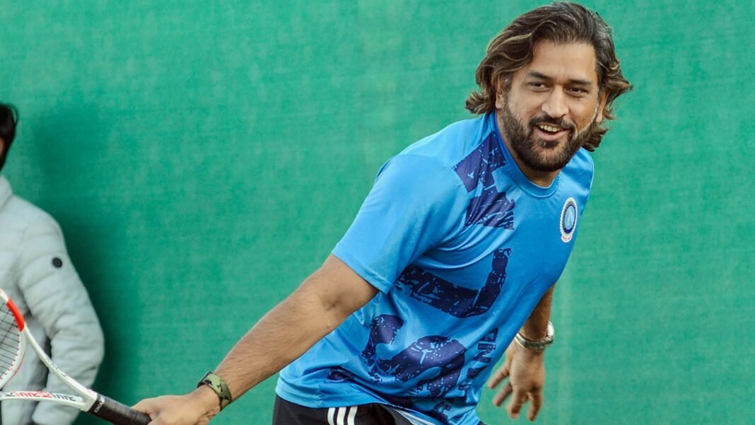 MS Dhoni’s day out on the tennis court