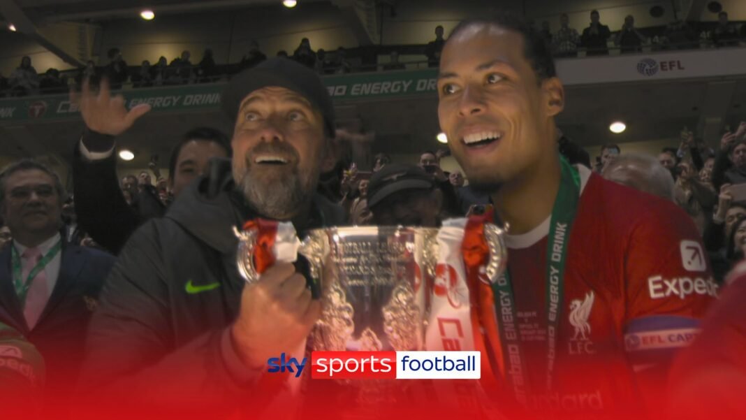 Let the celebrations begin! Liverpool lift Carabao Cup trophy | Football News | Sky Sports