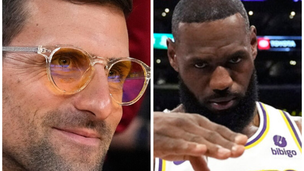 Novak Djokovic in attendance as LeBron James creates NBA history