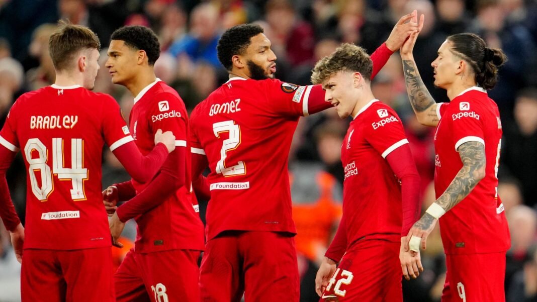 Liverpool thrash Sparta Prague to progress in Europa League
