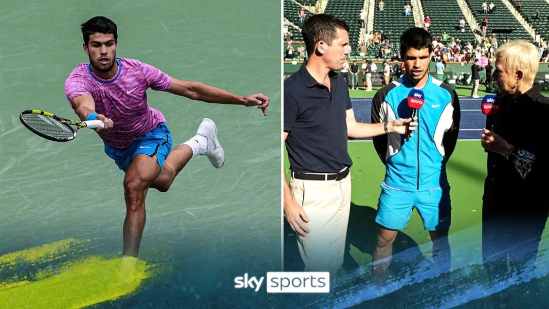 Indian Wells: Carlos Alcaraz successfully defends BNP Paribas Open title | Tennis News | Sky Sports