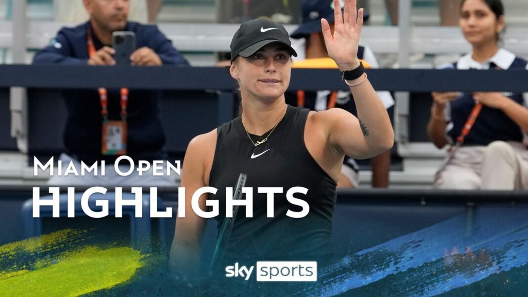 Aryna Sabalenka wins at Miami Open after emotional week | Tennis News | Sky Sports