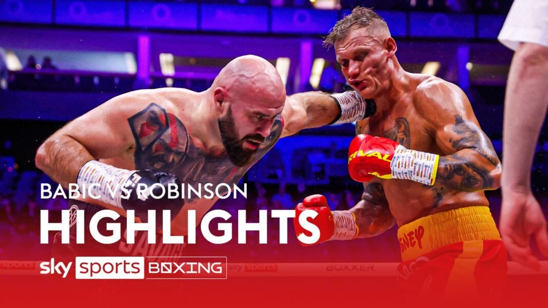 Alen Babic vs Steve Robinson | Heavyweight highlights | Boxing News | Sky Sports