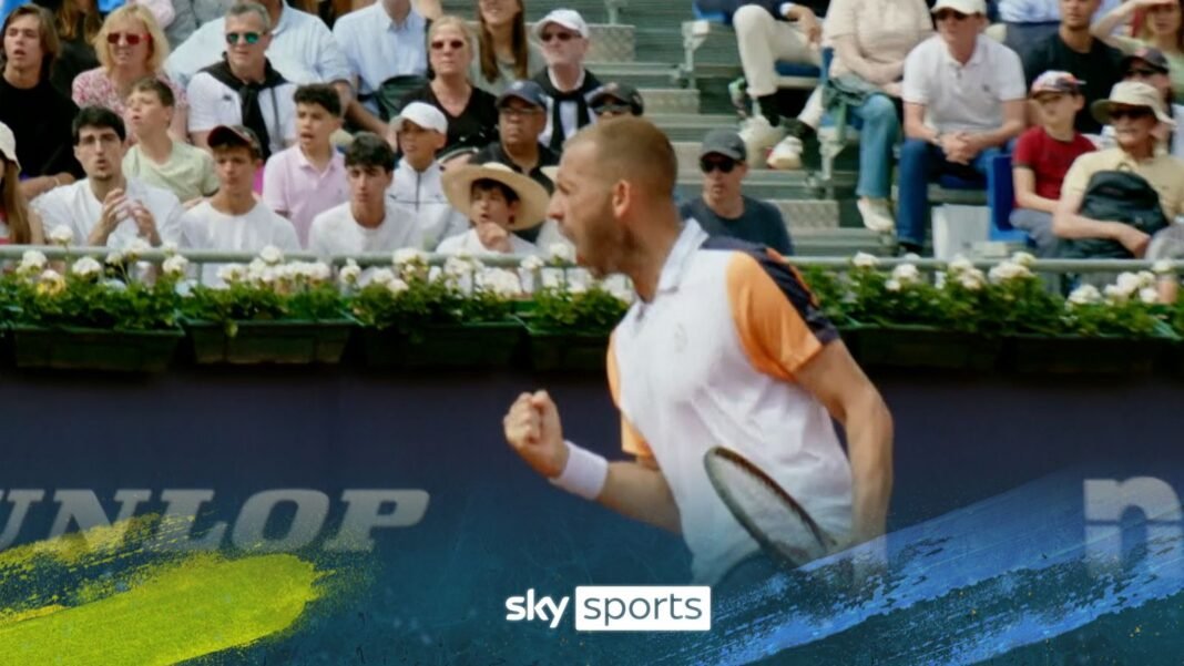 ‘He carved him open!’ | Dan Evans produces brilliant forehand winner | Tennis News | Sky Sports