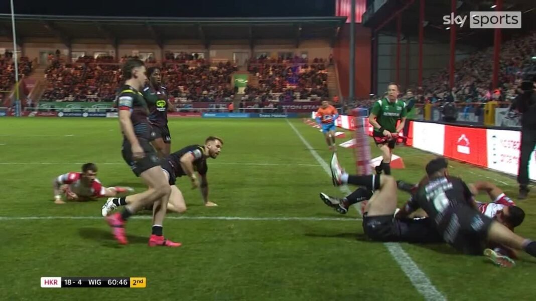 Ryan Hall dives in at the corner to increase the gap for The Robins | Rugby League News | Sky Sports