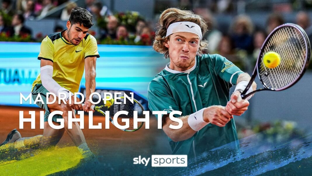 Andrey Rublev vs Carlos Alcaraz | Madrid Open highlights | Tennis News | Sky Sports
