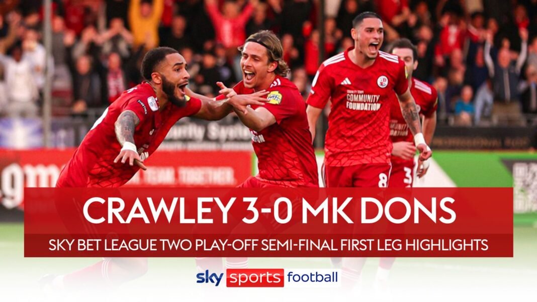 Crawley Town 3-0 Milton Keynes Dons | League Two play-off | Football News | Sky Sports