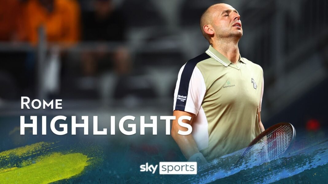 Fabio Fognini v Dan Evans | Rome highlights | Tennis News | Sky Sports