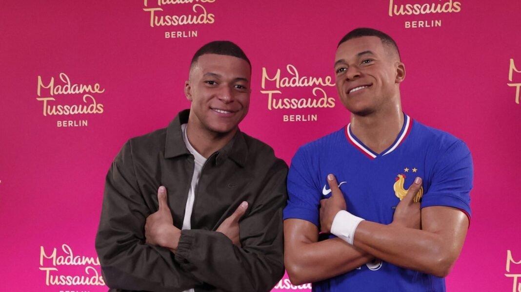 Mbappe meets Mbappe at Madame Tussauds