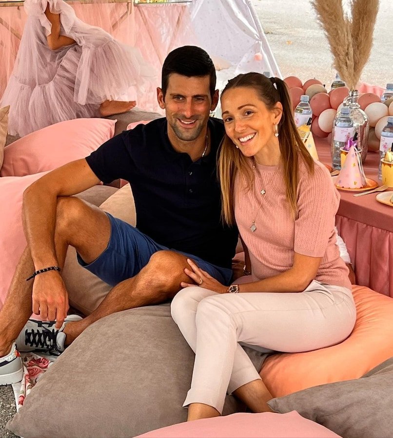 Novak Djokovic celebrates 37th birthday with wife