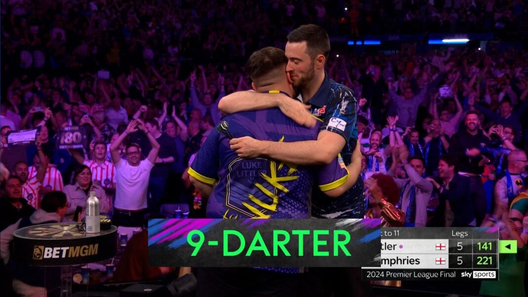 Luke Littler hits 9-darter in Premier League Final! | Darts News | Sky Sports