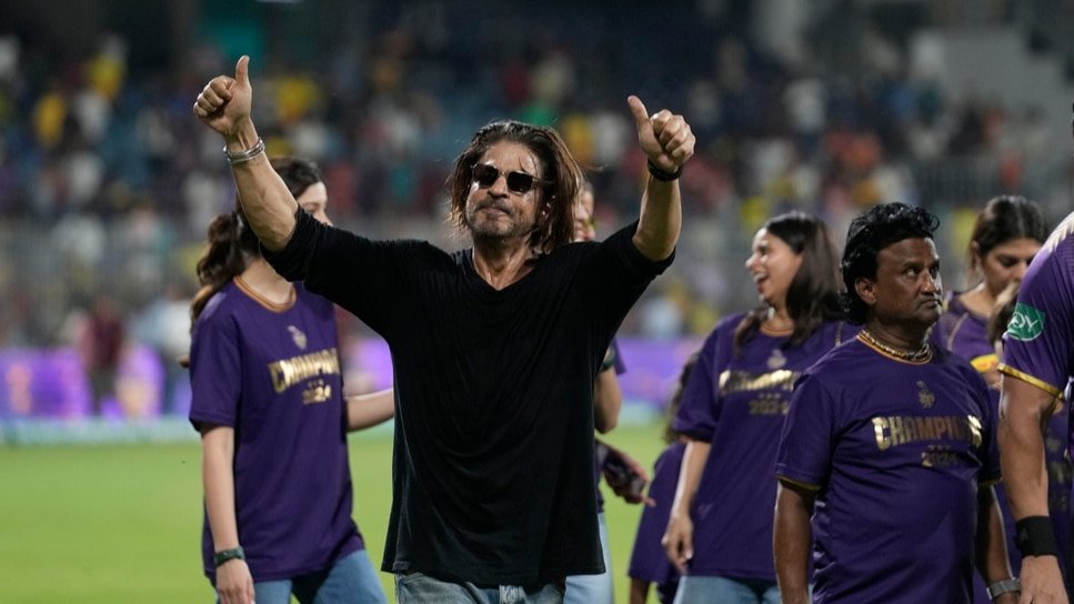 Shah Rukh Khan celebrates KKR’s IPL 2024 title win