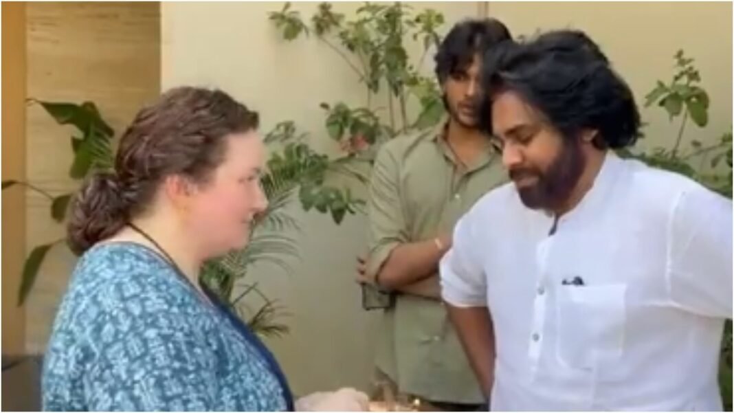 Watch: Pawan Kalyan gets a warm welcome by wife Anna Lezhneva after historic win