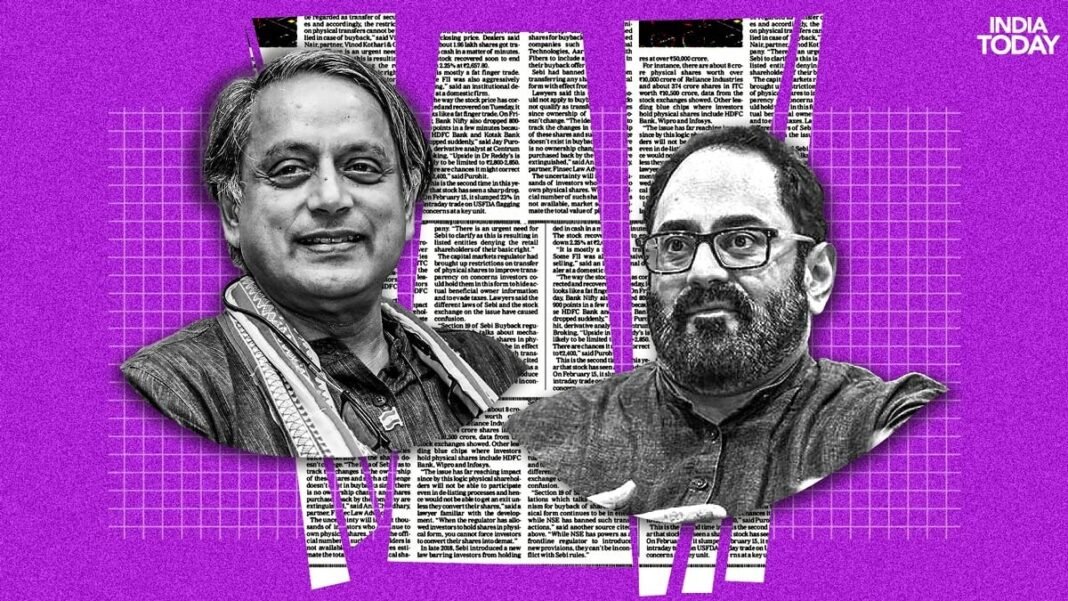 Rajeev Chandrasekhar concedes to Shashi Tharoor: ‘Fought clean campaign’