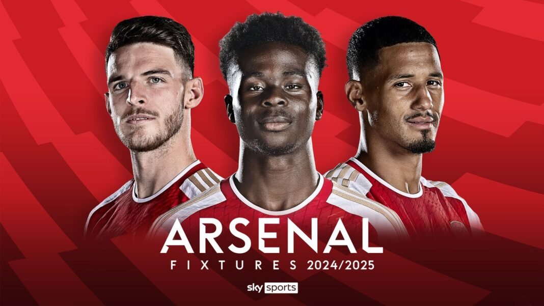 Arsenal: Premier League 2024/25 fixtures and schedule | Football News | Sky Sports