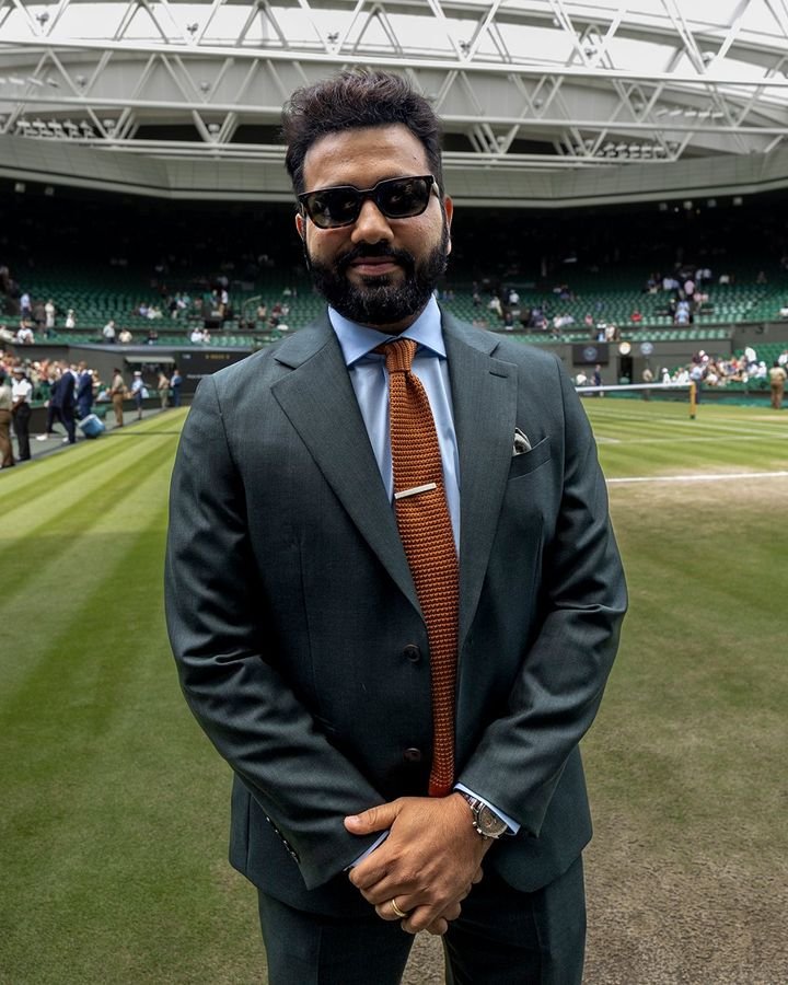 Rohit Sharma, Dinesh Karthik look class apart in Wimbledon