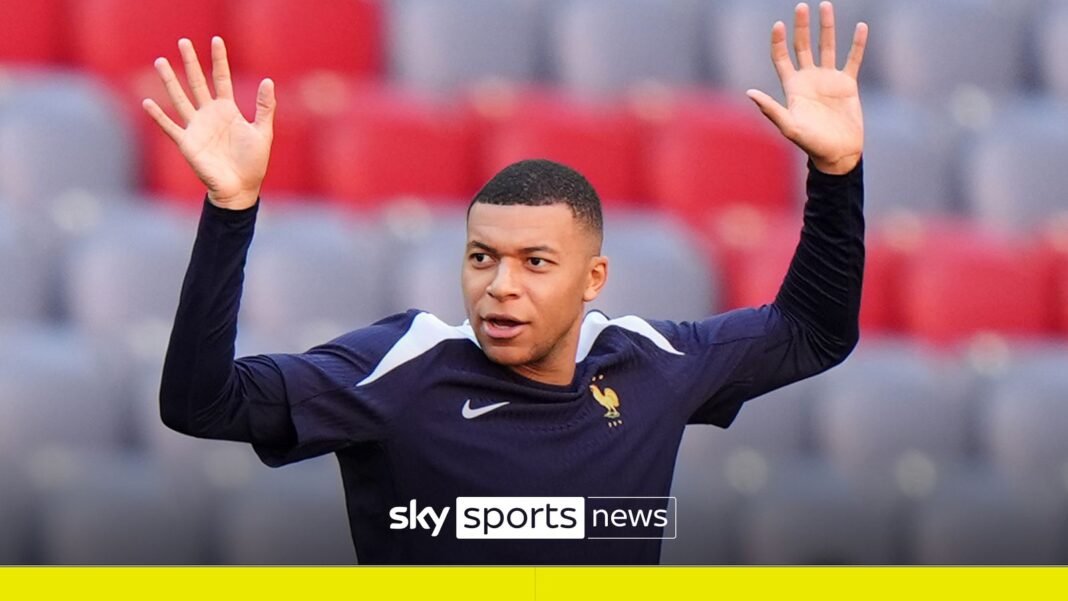 Kylian Mbappe arrives at Bernabeu ahead of Real Madrid unveliing | Football News | Sky Sports
