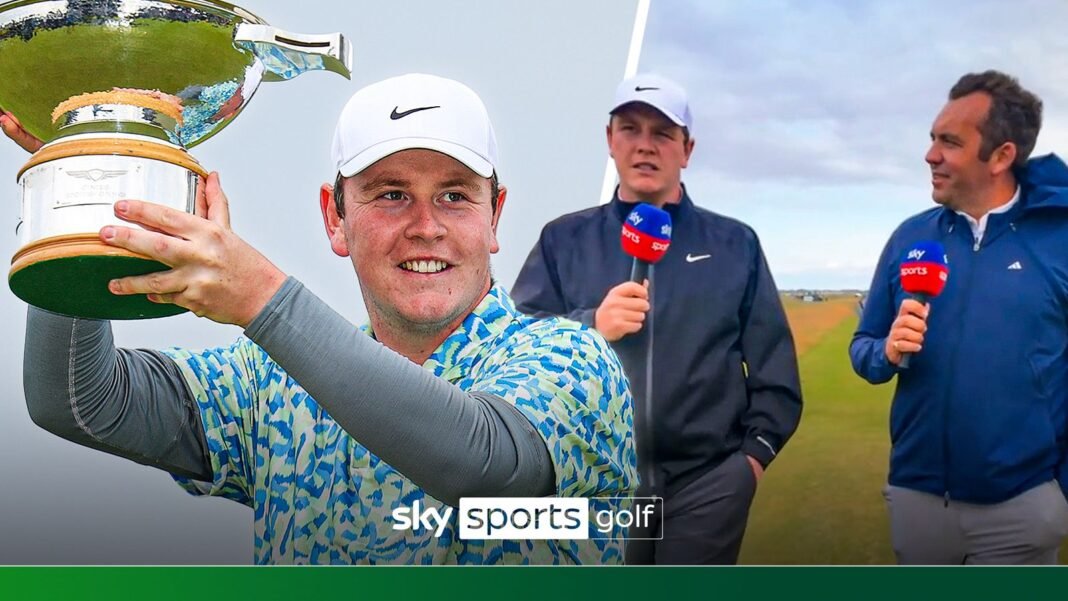 Local hero Bob MacIntyre reflects on recent success ahead of The Open | Golf News | Sky Sports