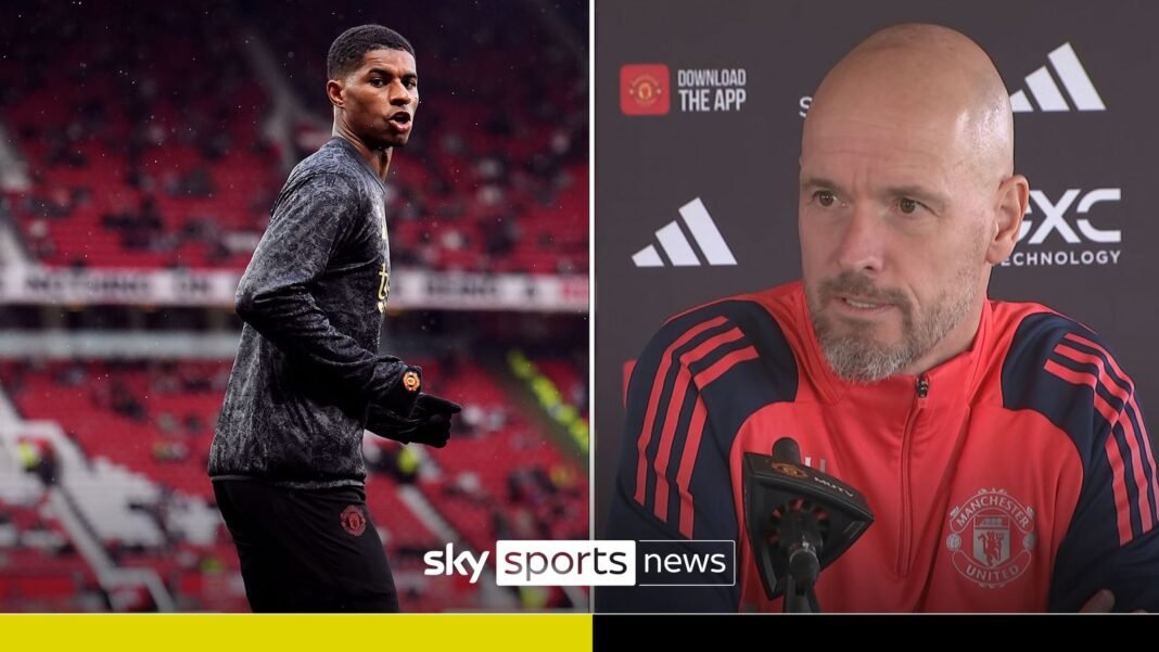 Manchester United’s Erik ten Hag leaps to Marcus Rashford’s defence | Football News | Sky Sports