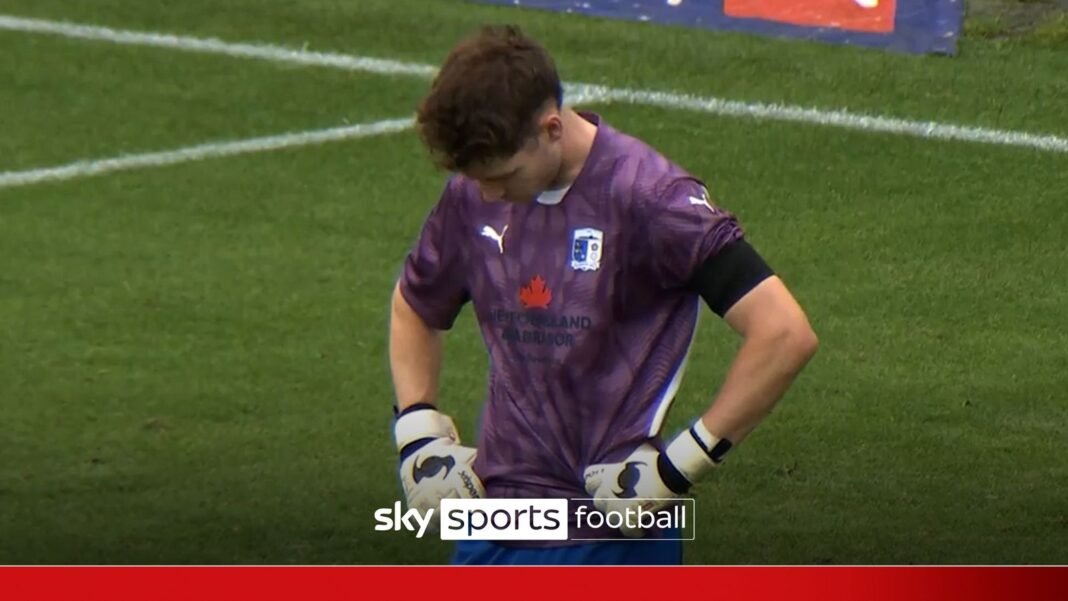 Barrow vs Swindon: Defender Rory Feely goes in goal after red card | Football News | Sky Sports