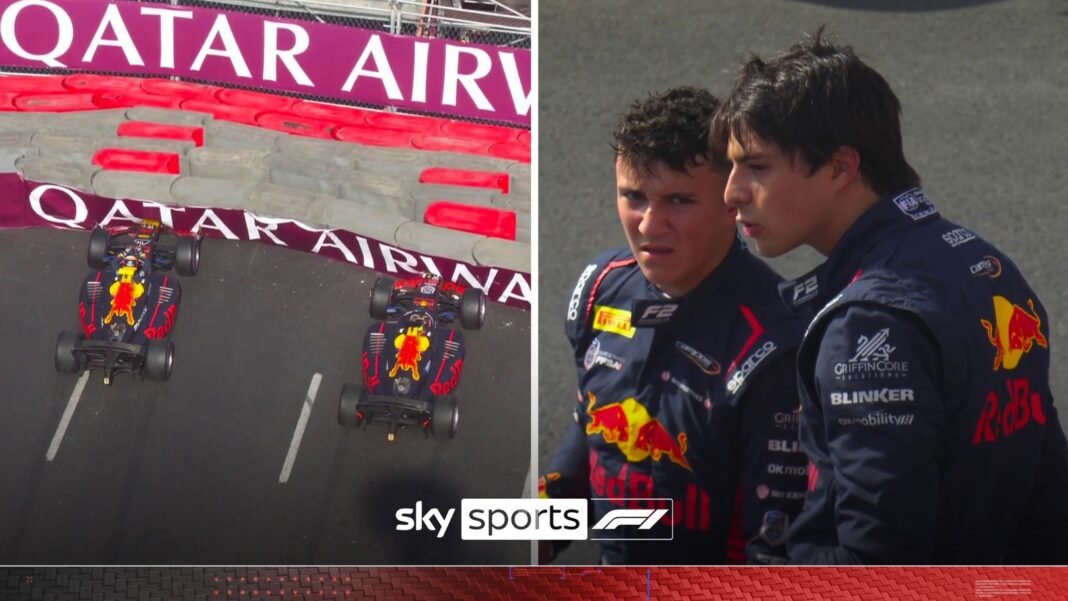 Absolutely bizarre! | Isack Hadjar and Josep Maria Marti mirror crashes in F2 | F1 News | Sky Sports