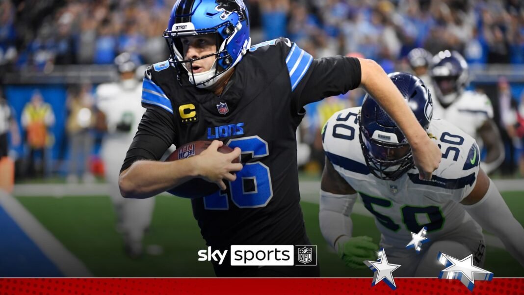 TRICK-PLAY! Amon-Ra St. Brown throws touchdown pass to Jared Goff! | NFL News | Sky Sports