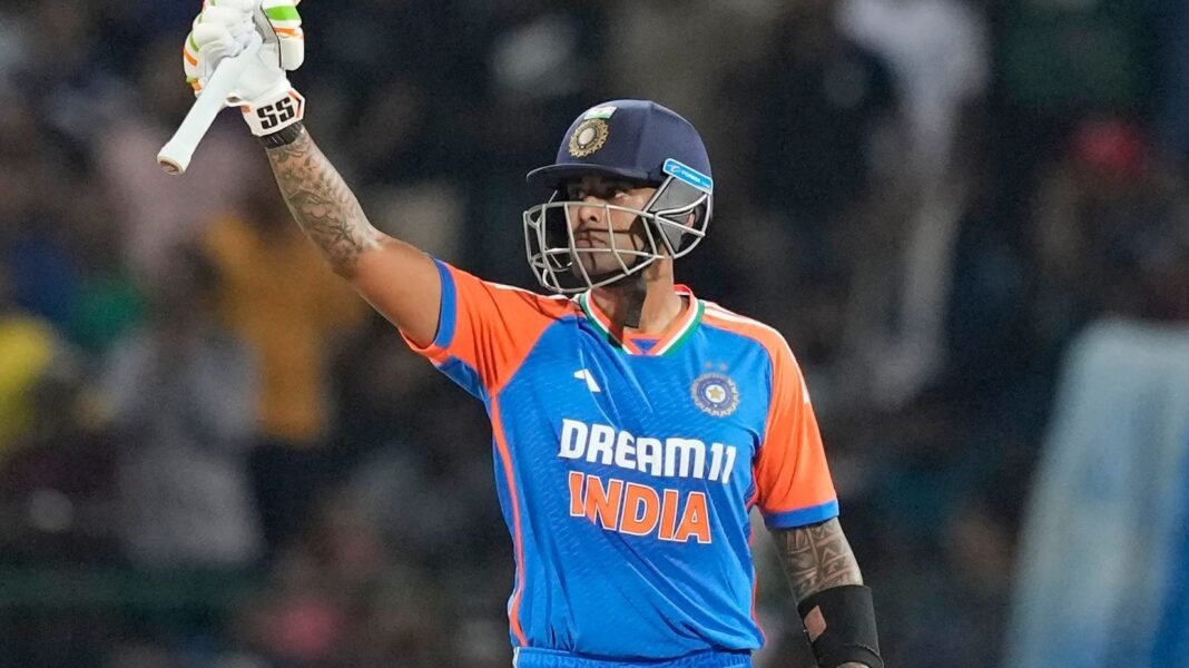 Suryakumar goes past Buttler in T20I list