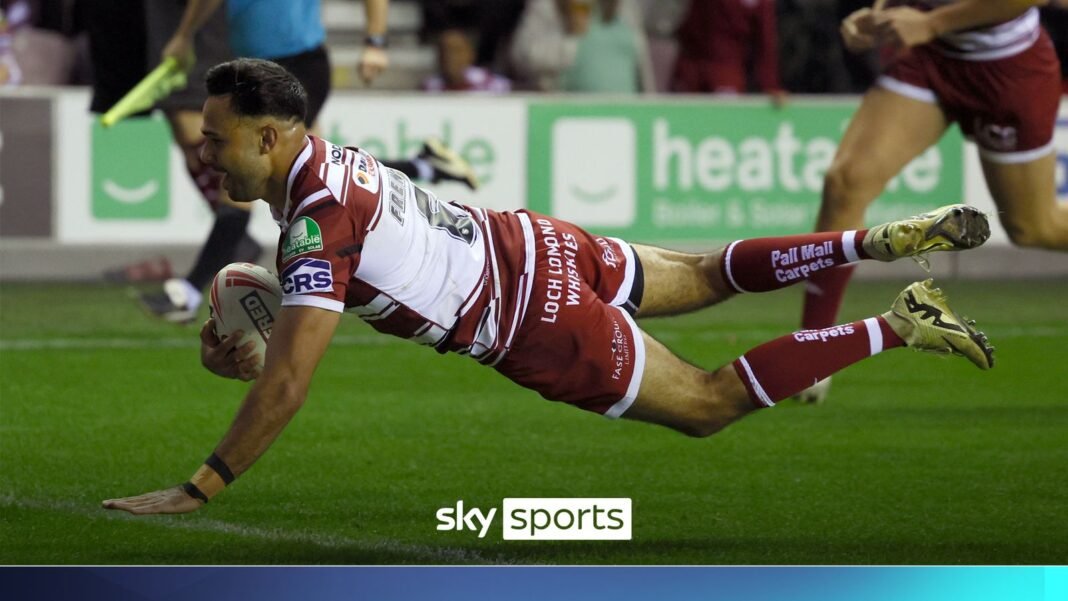 Bevan French’s try for Wigan Warriors in Super League semi-final | Rugby League News | Sky Sports