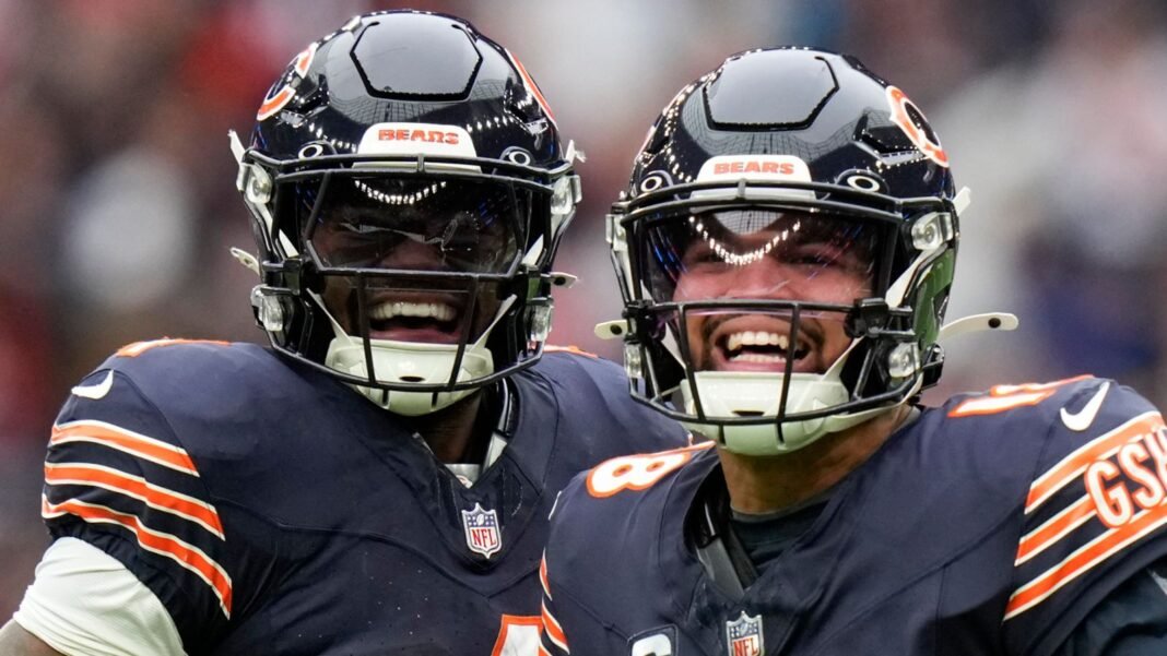 Caleb Williams throws for four touchdown passes as the Chicago Bears dominate the Jacksonville…