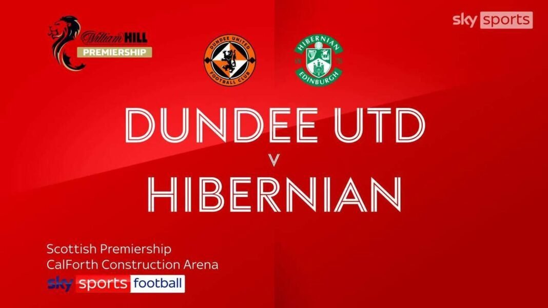 Watch highlights from the Scottish Premiership match between Dundee Utd and Hibs.”