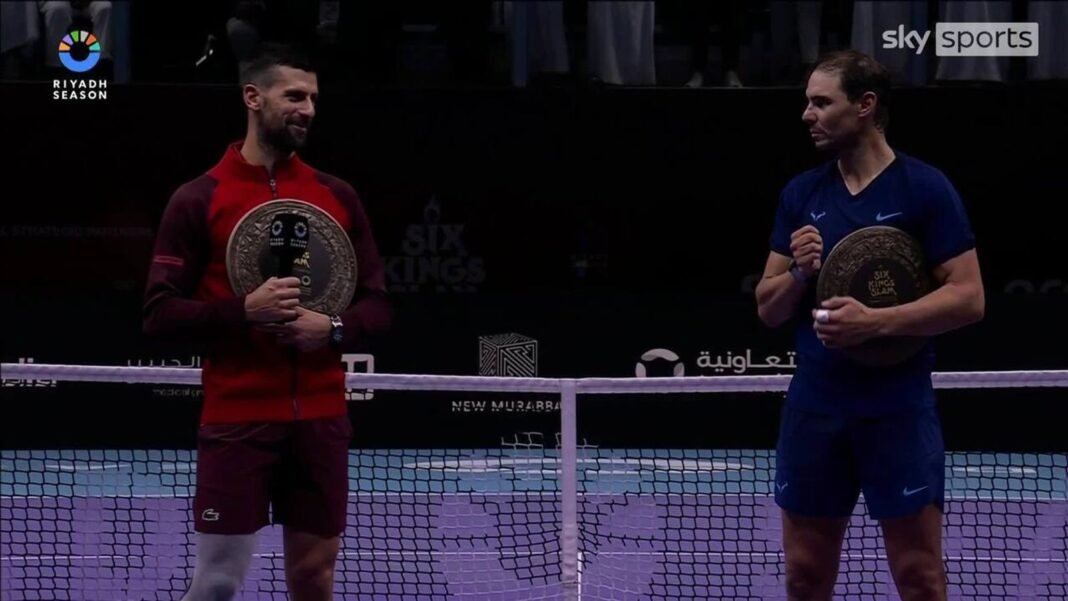 Novak Djokovic pays respect to long-term rival Rafa Nadal after their final clash before…