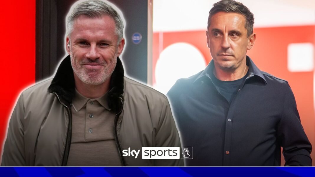 Jamie Carragher joked that he would offer the vacant Man Utd managers job to…