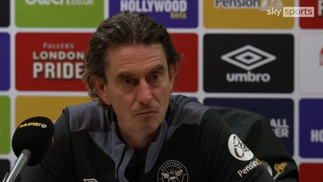 After being linked with the vacant job at Manchester United, Brentford manager Thomas Frank…
