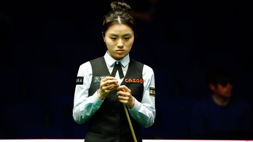 Womens world snooker champion Bai Yulu falls short in bid to reach the UK…