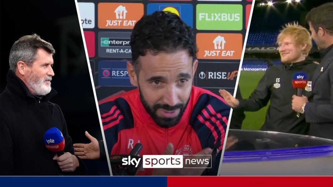 Ruben Amorim responded to Ed Sheerans apology after the star singer crashed the new…