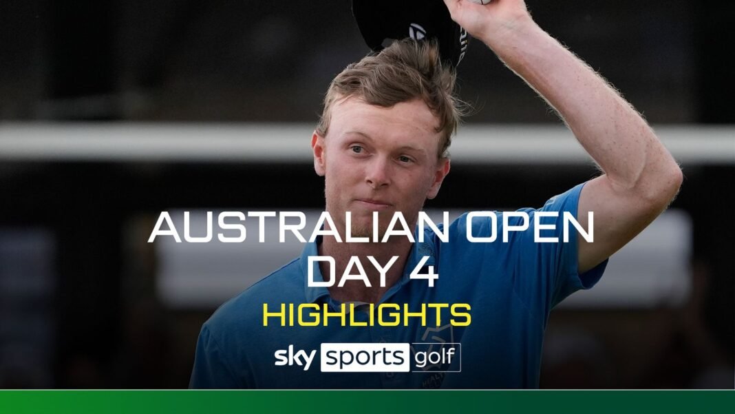 Highlights from the final round of the ISPS Handa Australian Open in Melbourne.”
