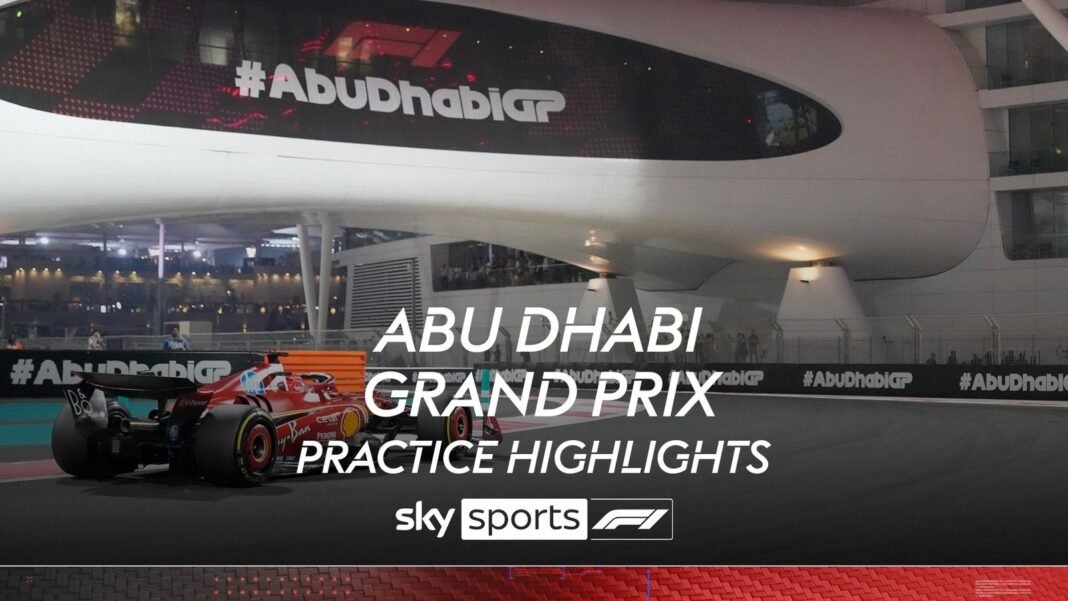 Highlights from Fridays practice sessions at the Abu Dhabi Grand Prix.”