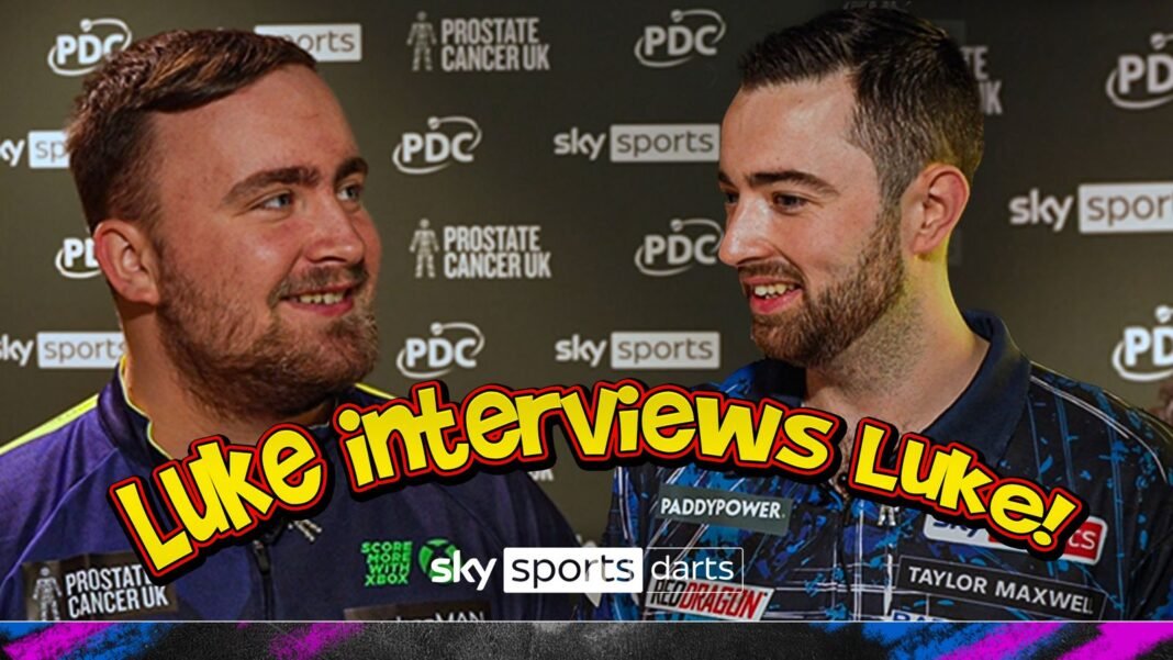 Last years World Darts Championship finalists Luke Littler and Luke Humphries get personal and…