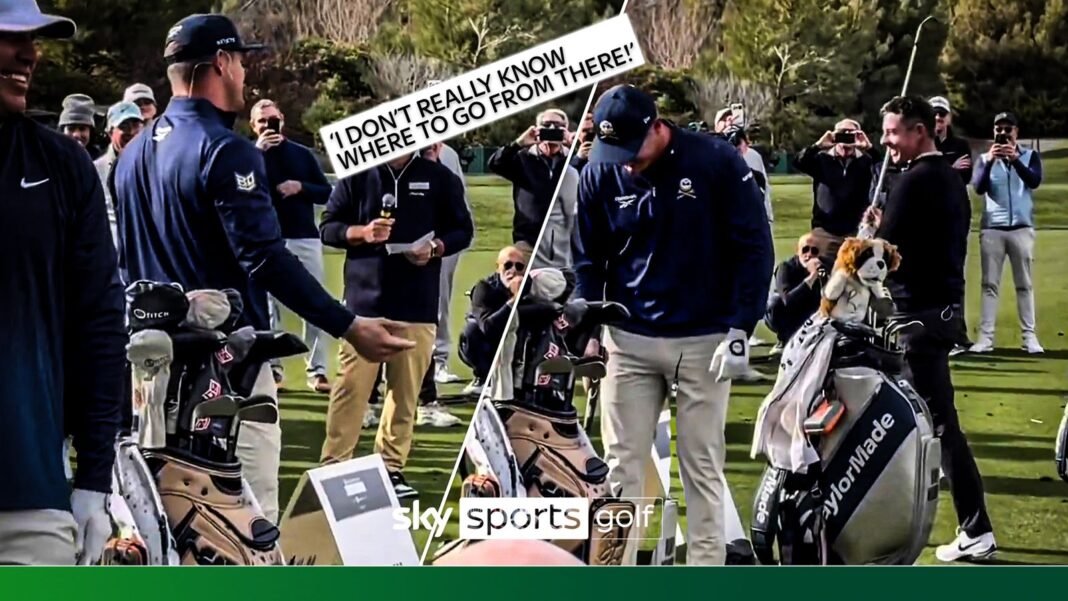 Rory McIlroy and Bryson DeChambeau humour one another at Shadow Creek.”