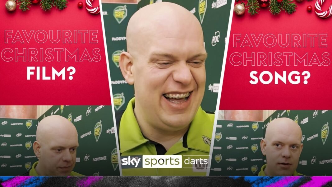 Michael Van Gerwen reveals what is his favourite Christmas film and food that he…
