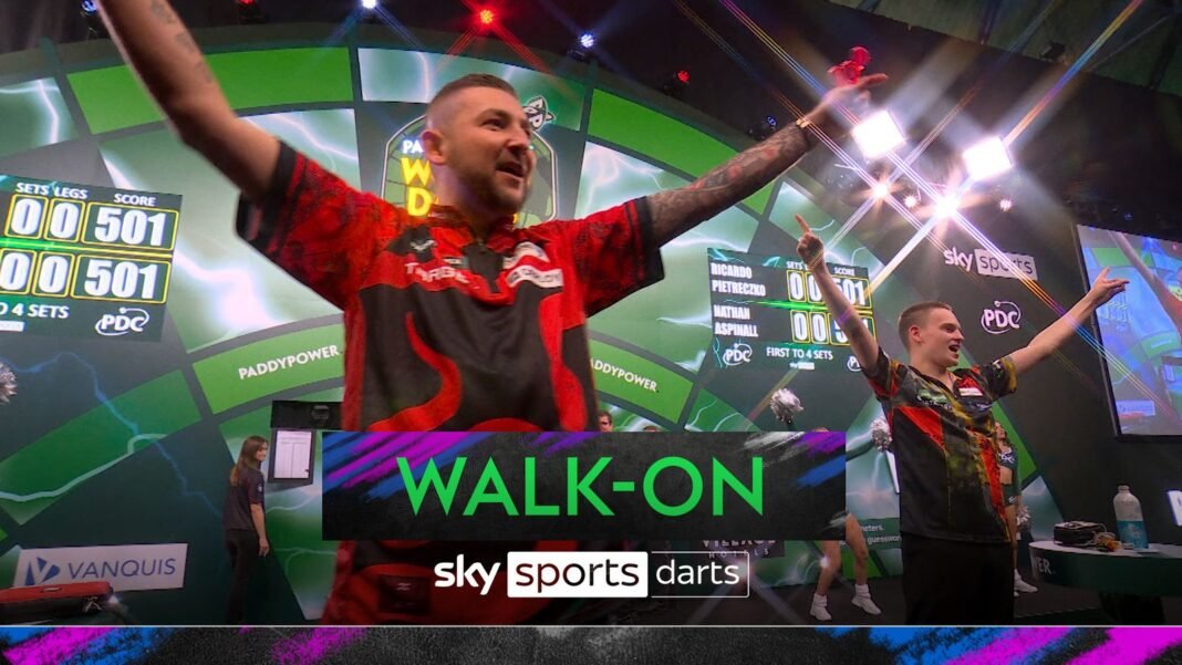Ahead of their match at Ally Pally, Ricardo Pietreczko joined Nathan Aspinall in a…