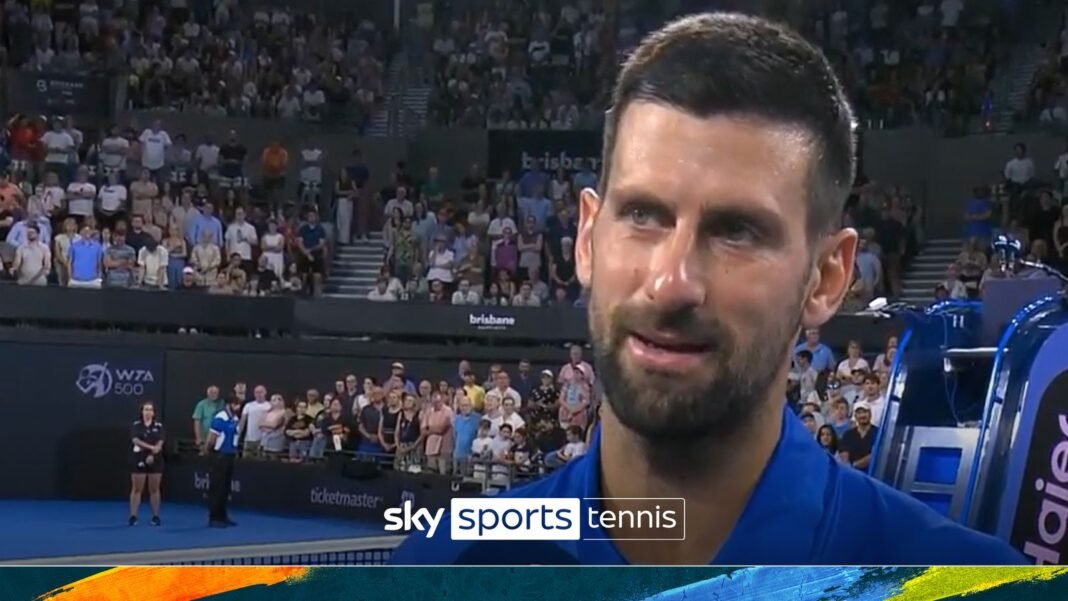 Novak Djokovic thrills the Australian crowd as he underlines his desire to win the…