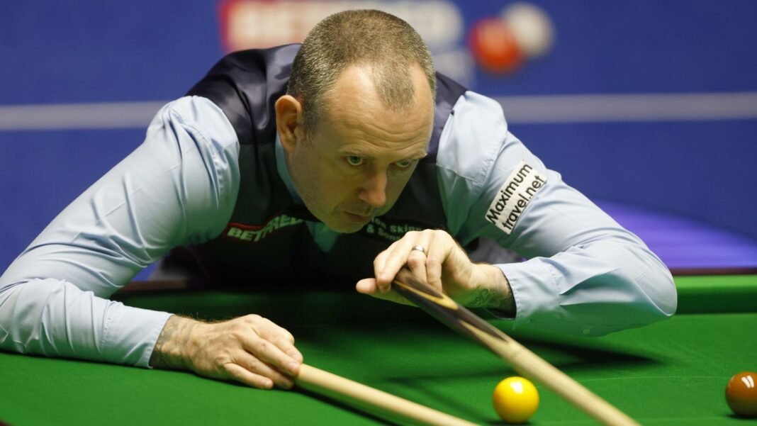 Three-time world champion Mark Williams needed oxygen at a snooker exhibition in Tibet; Lhasa,…