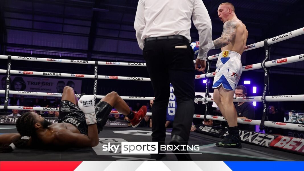 Scott Forrest brutally stopped Deevorn Miller in the second round of their cruiserweight contest.”