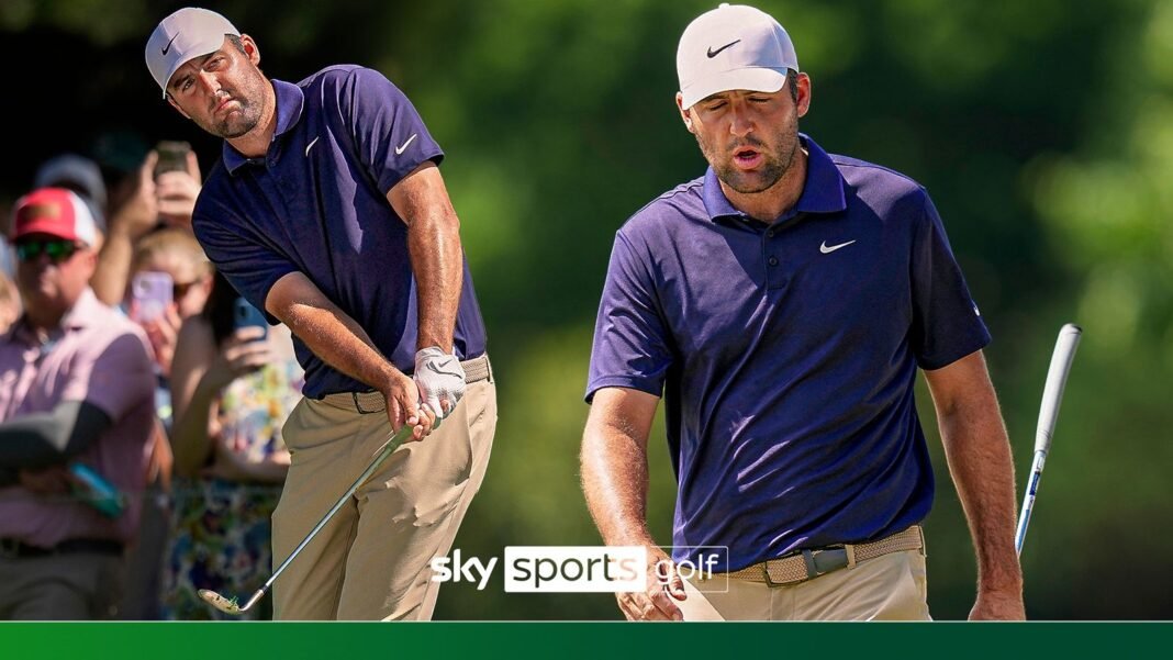 PGA Championship: Scottie Scheffler struggles on front nine as chasing pack close in!