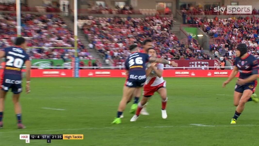 Deon Cross sin binned for St Helens after high tackle