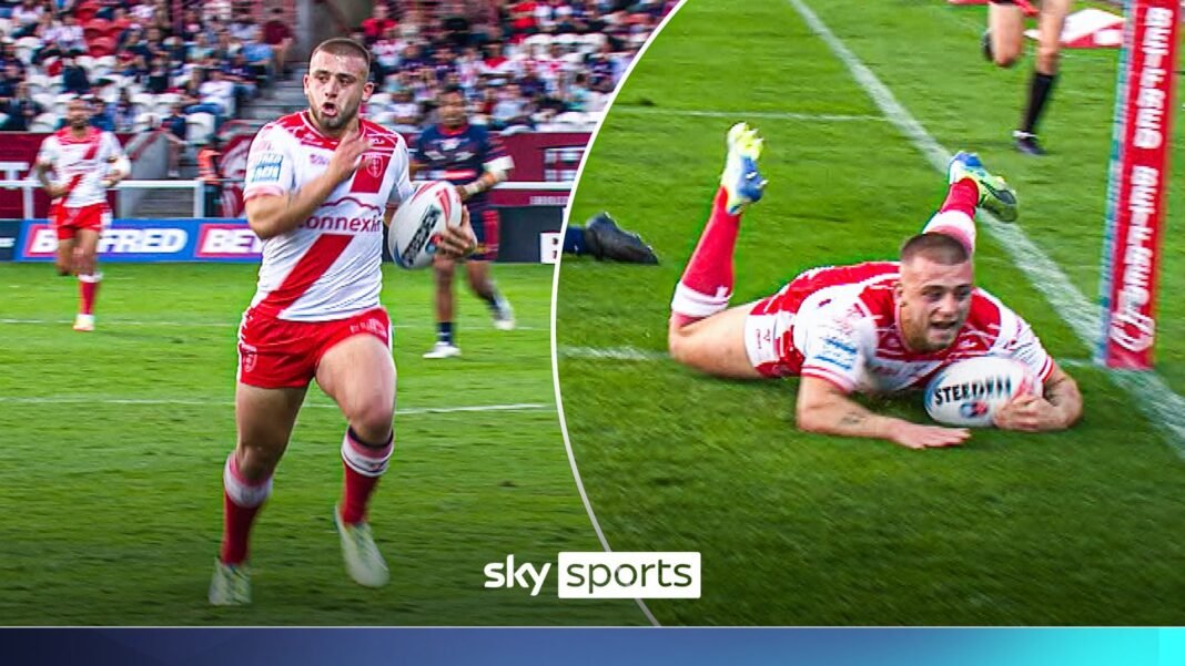 Mikey Lewis exhibits incredible pace to race clear for Hull KR