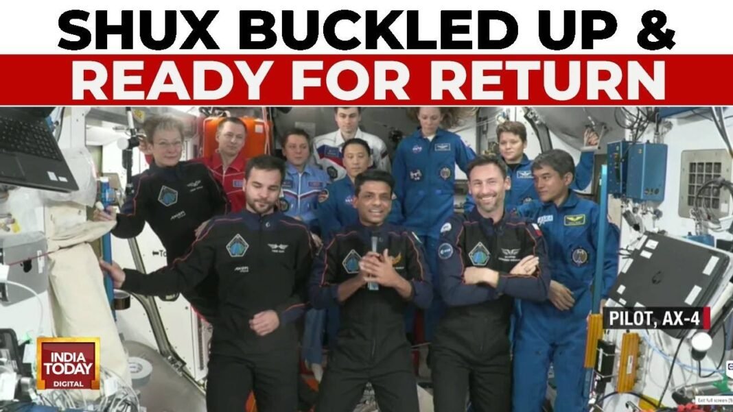 Shubhanshu Shukla to undock from ISS after historic 18-day mission