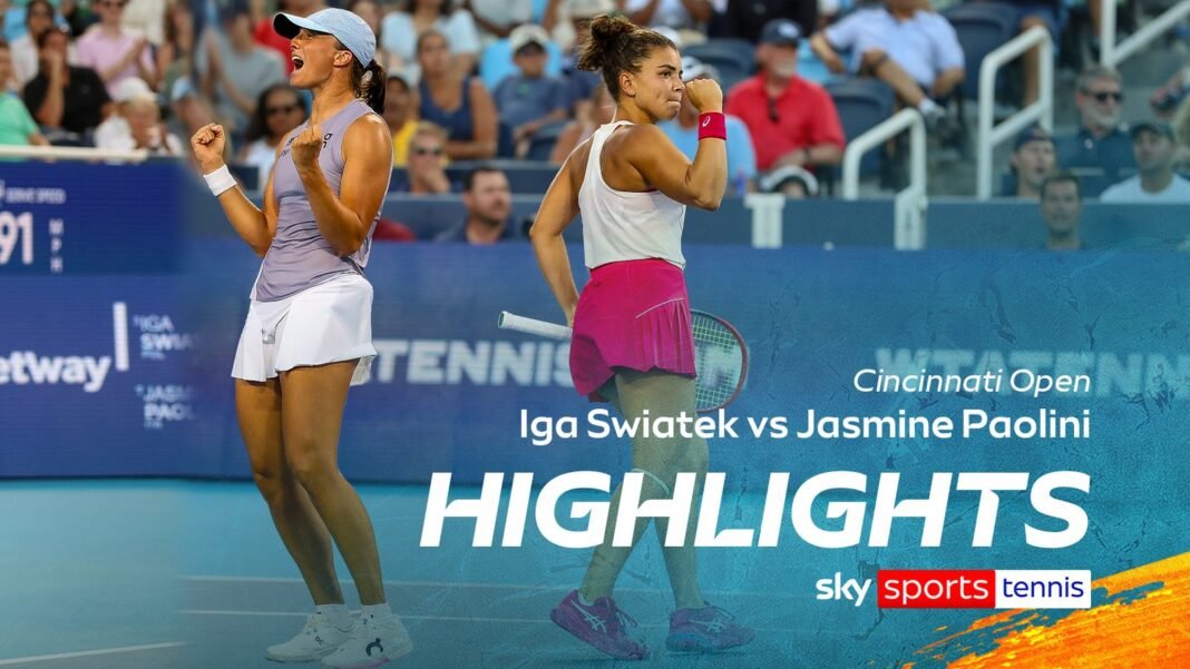 Iga Swiatek vs Jasmine Paolini | Cincinnati Open final highlights